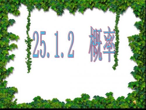 25[1].1.2概率公开课课件