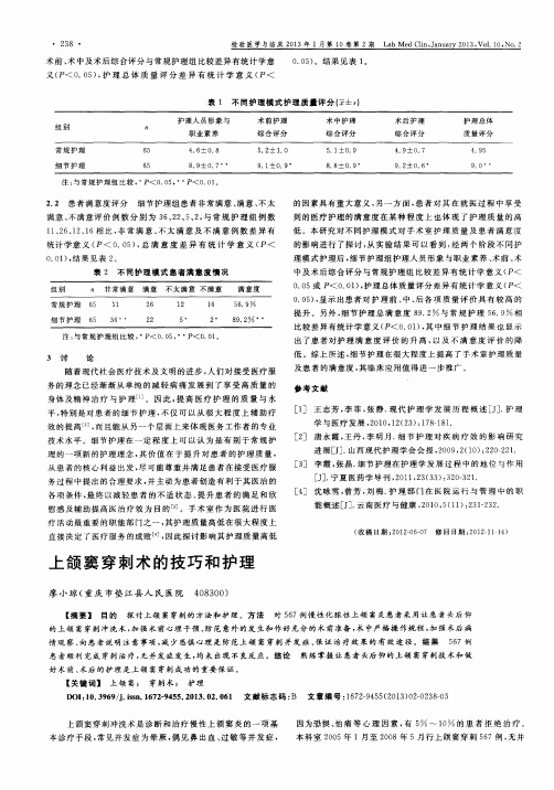 上颌窦穿刺术的技巧和护理