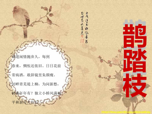 鹊踏枝ppt实用课件4