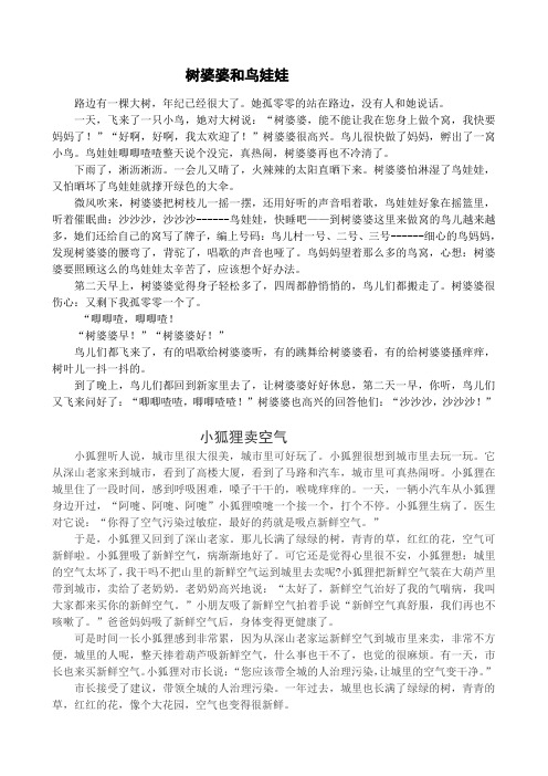 树婆和鸟娃