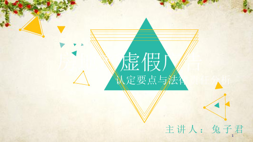 房地产虚假广告培训课件(ppt 39页)