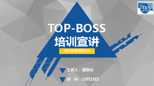 top-boss培训ppt