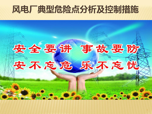 风电厂典型危险点分析及控制措施PPT课件