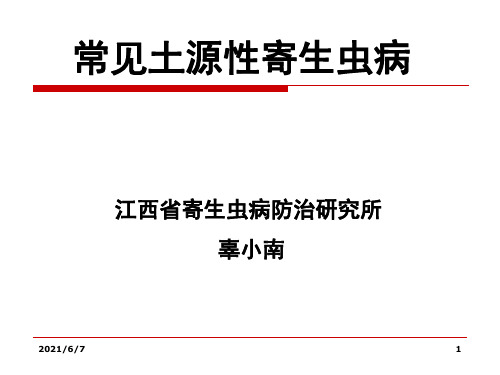常见土源性寄生虫