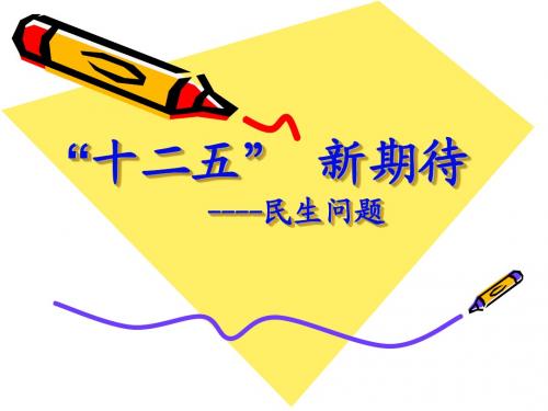 十二五之民生问题
