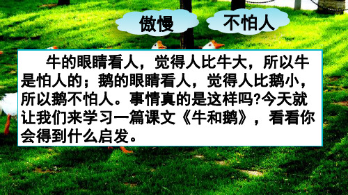 部编人教版四年级上册语文《18 牛和鹅》教学课件 (2)