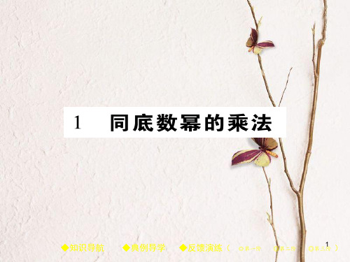 七年级数学下册 第一章 整式的乘除 1 同底数幂的乘法课件 (新版)北师大版.pptx