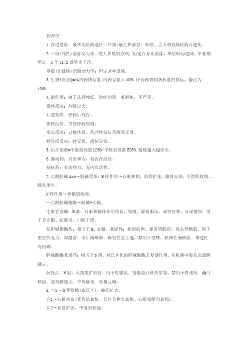 2018临床执业医师考试常考知识点速记5