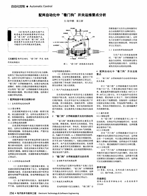 配网自动化中“看门狗”开关运维要点分析