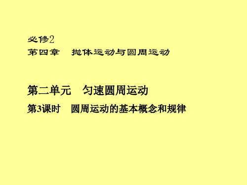 2013高考一轮复习优秀课件：第四章抛体运动与圆周运动第二单元  第3课时