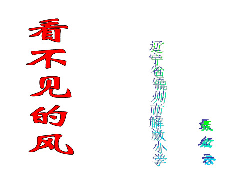二年级语文看不见的风课件1