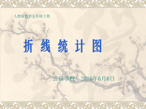 人教版五年级数学下册折线统计图