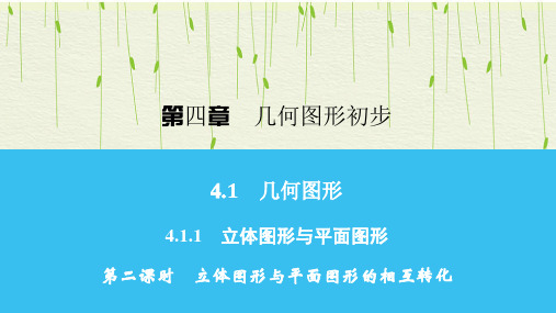 人教版数学七年级上册立体图形与平面图形