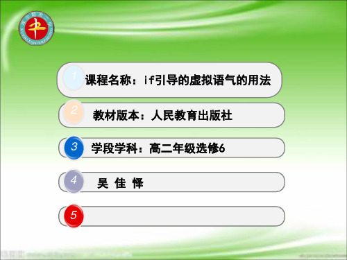 if 虚拟语气的用法PPT课件