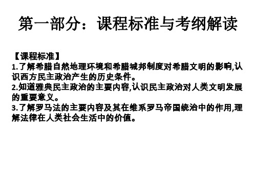 2019届艺考生文化课冲刺点金历史课件：第十讲   古代西方政治制度(希腊、罗马)(共36张PPT) 