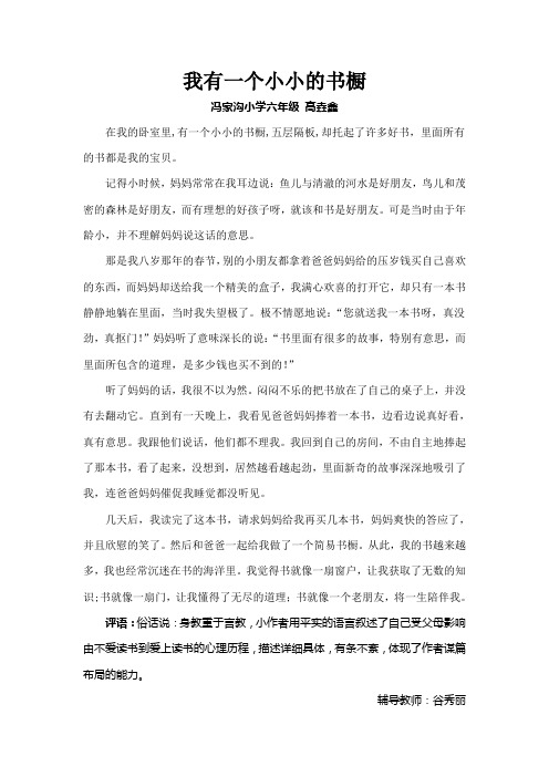 我有一个小小的书橱(高垚鑫)