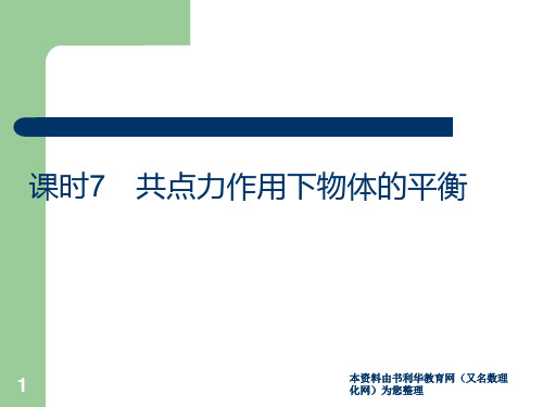 高考总复习物理7共点力作用下物体的平衡(2)PPT课件