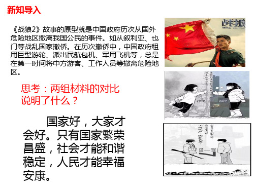 人教版八年级道德与法治上册 8.1 国家好 大家才会好 课件