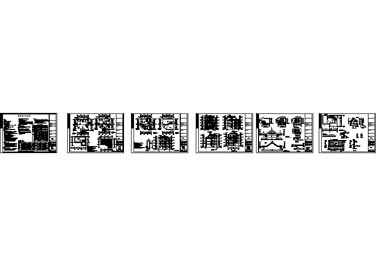 某地区四层单家独院式别墅设计施工图