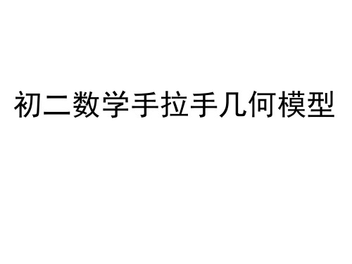 【北师大版】八年级数学专题手拉手几何模型 课件