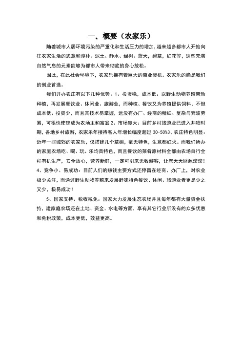 创业计划书范例17378