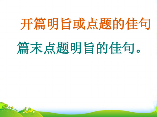 初中语文 作文佳句集萃课件