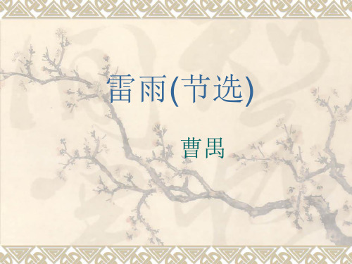 雷雨(节选)