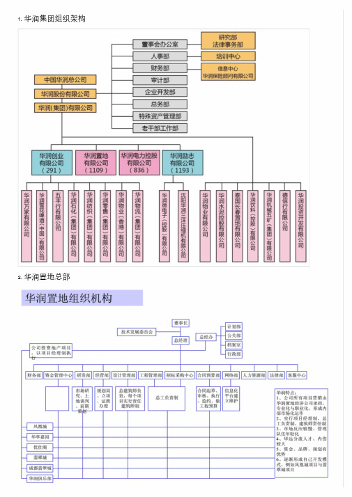 华润置地组织结构课件.doc