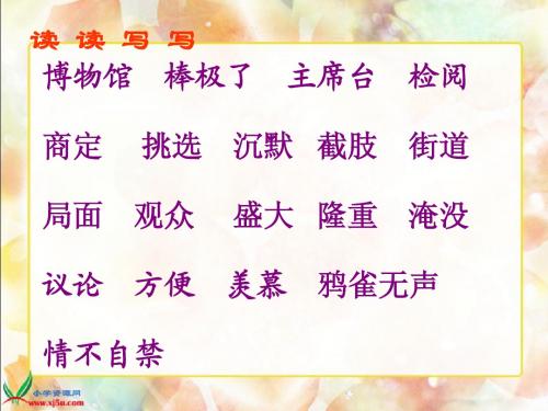 人教版三年级下《检阅》课件PPT 5