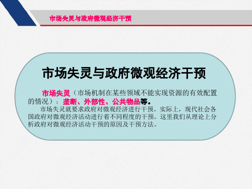 政府微观干预