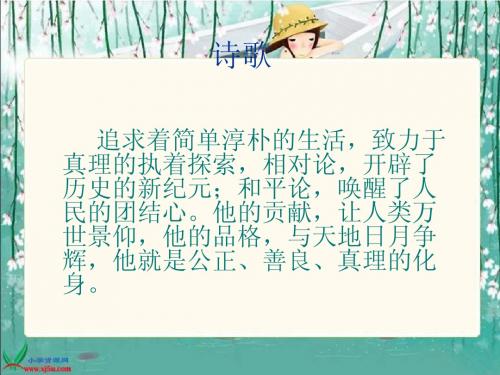 21《爱因斯坦和小女孩》PPT课件(新)