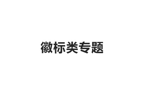 2023届高考语文复习-徽标类专题+课件46张