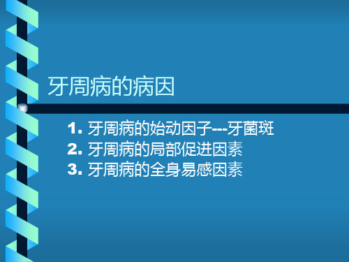 牙周病的病因ppt课件