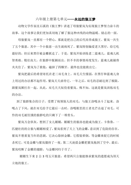 狼王梦