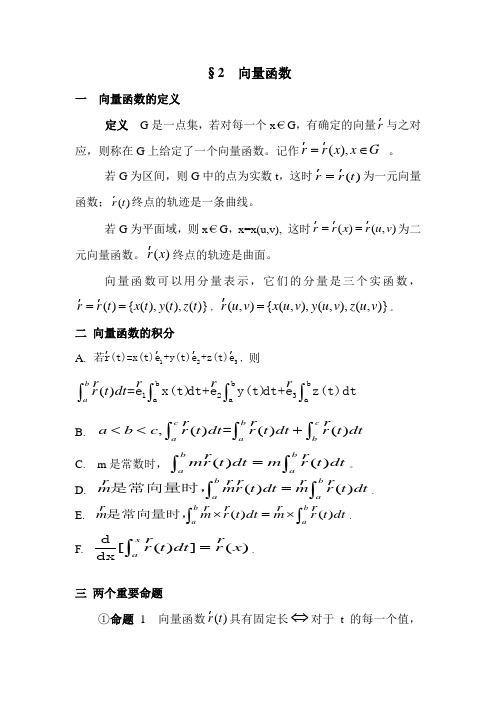 曲线论复习