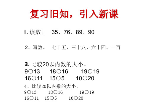 部编一年级数学《数的顺序和大小的比较》李兰花PPT课件 一等奖新名师优质课获奖比赛公开北京