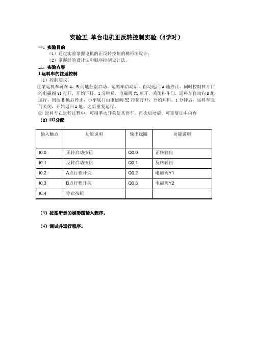 实验五 电机基本控制实验2