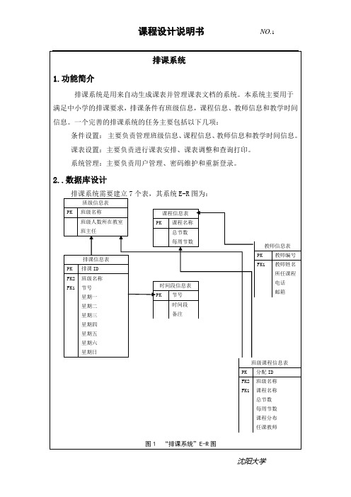 vb排课系统(geichu)