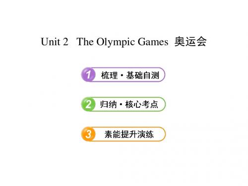 【金榜课件】2014届英语(浙江人教)课件：必修2 Unit 2 The Olympic Games