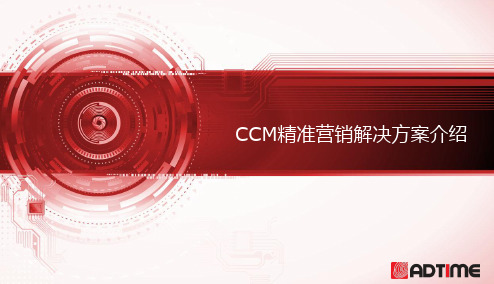 CCM精准营销解决方案介绍
