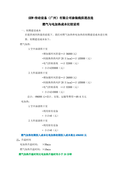 燃气加热与电加热成本比较