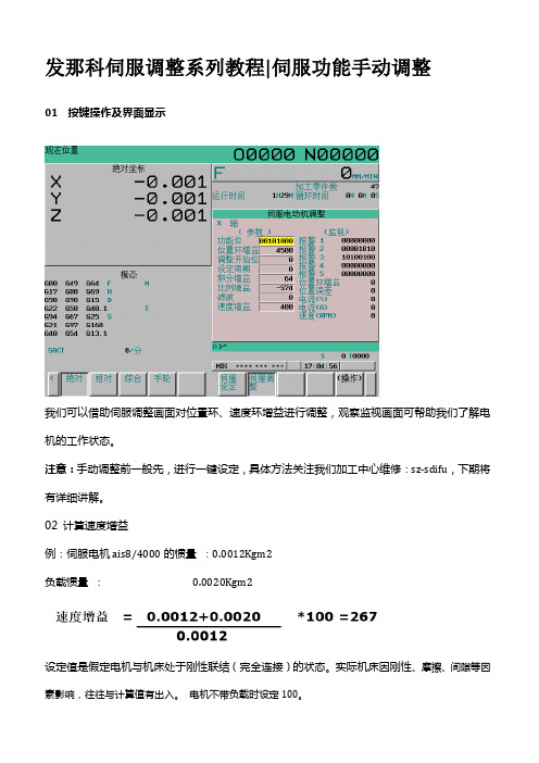 发那科伺服调整系列教程