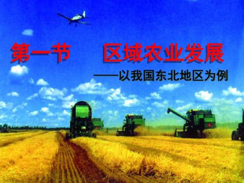 人教版高中地理必修3第4章第1节区域农业发展——以我国东北地区为例(共54张PPT)