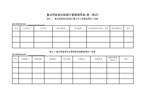 能源计量审查表格