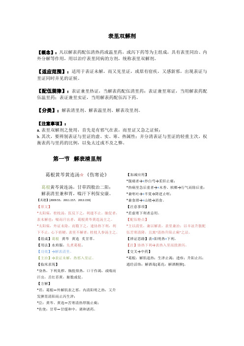 表里双解剂
