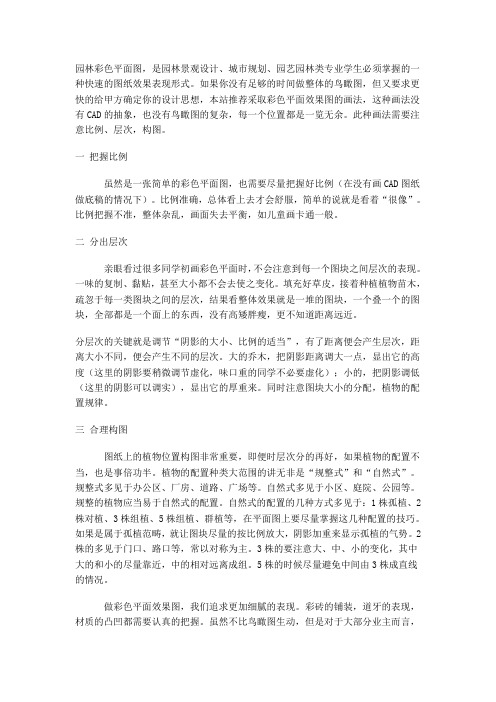 彩平图制作要领
