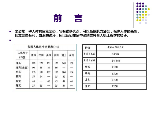 椅子人机工程学