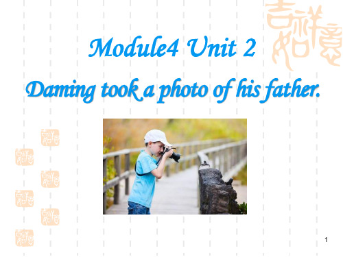 外研版五上英语 《Daming took a photo of his father》课件2 