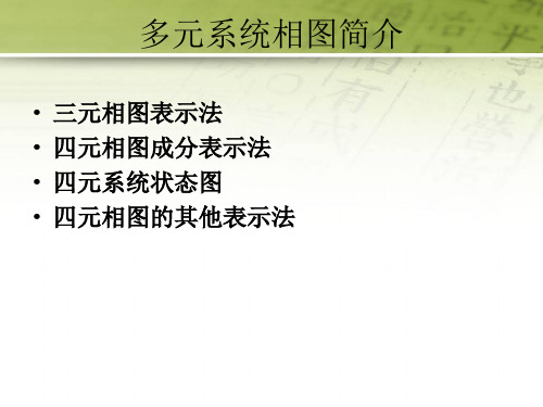 四元相图简介