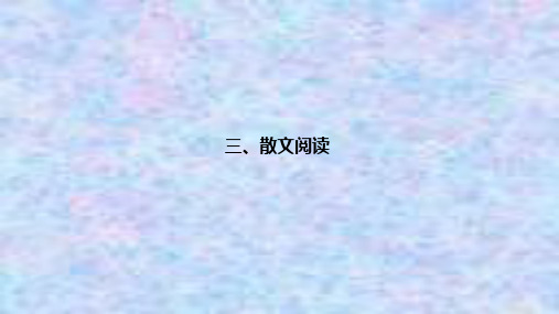 2021届新高考语文一轮总复习课件：散文阅读 读文指导 快速有效读懂散文 